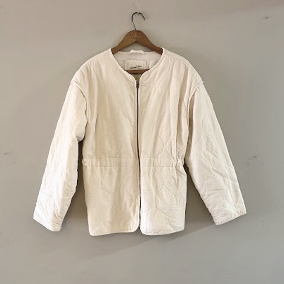 Universal Thread Jackets & Coats Nwt Cream Quilted Jacket Sz Medium